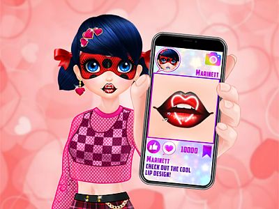 Cute Lip Design For Marinette